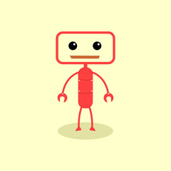 Robot cartoon character