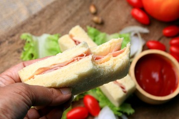 tasty sandwiches bread to butter