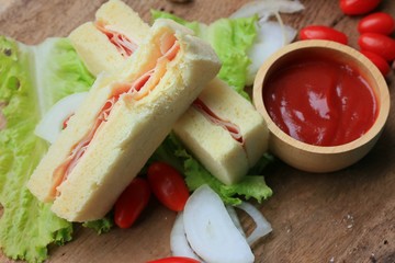 tasty sandwiches bread to butter