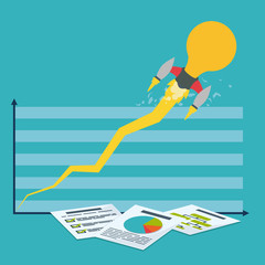 Fototapeta premium Business start up design.