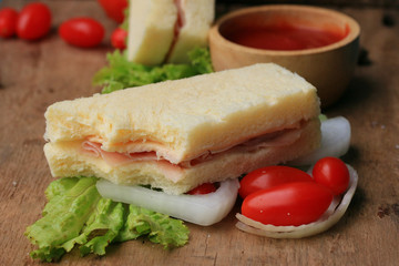 tasty sandwiches bread to butter