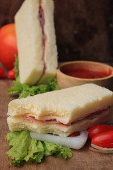 tasty sandwiches bread to butter