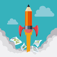 Fototapeta premium Business start up design.