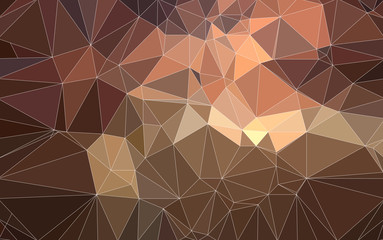 Abstract 3D Simple geometric  nature tone origami red sequin background