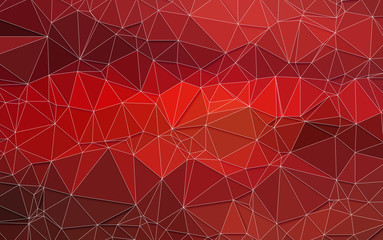 Abstract 3D Simple geometric  nature tone origami Crimson  background