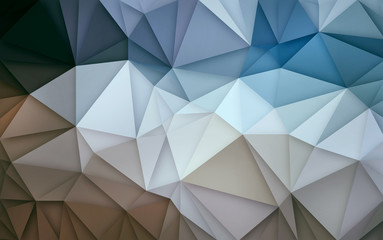 Abstract 3D Simple geometric  nature tone origami mixed colors background