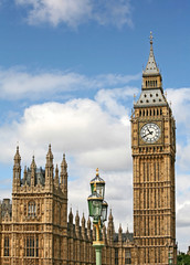 Fototapeta na wymiar London, England, Parliament Building and Big Ben