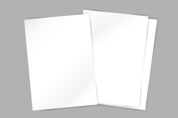 Vector brochure blank template. Abstract flyer design and