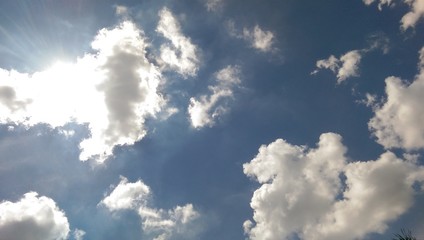 Sky and sun cloud