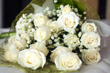 White Rose Bouquet