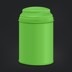 green round tin packaging