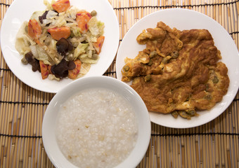 Cooked foods made from vegetables many Healthy Food   