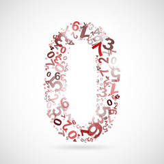 Vector number zero from numbers.