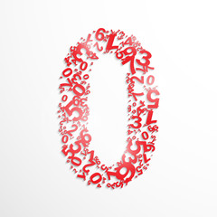 Vector number zero from numbers.