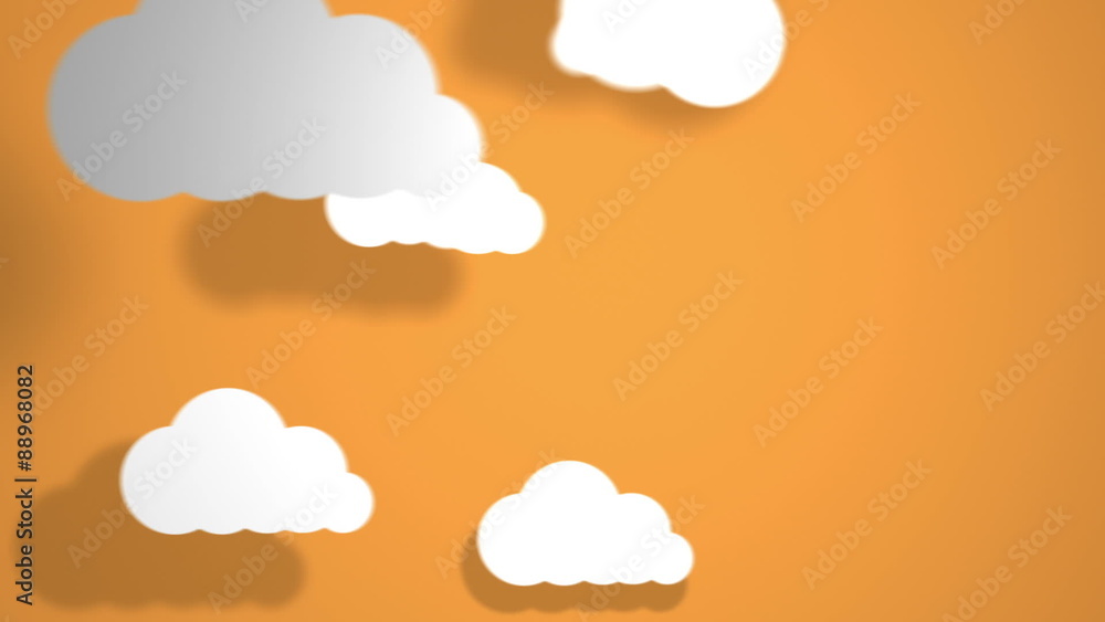 Poster Cloud computing concept with apps