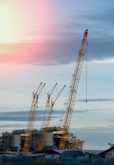Construction Industry oil rig refinery working site