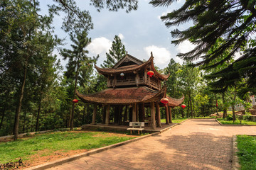 Obraz premium Vietnam temple in Hanoi, Vietnam