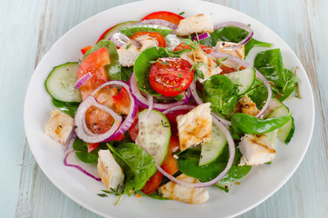 Healthy fresh salad