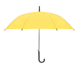 yellow umbrella isolated