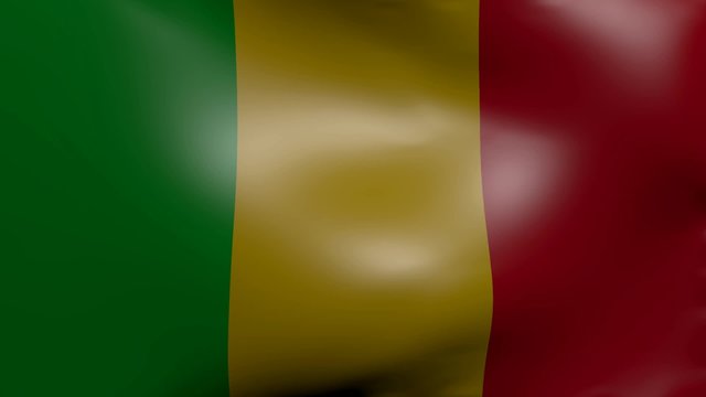 mali strong wind flag