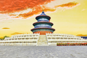 Wonderful and amazing temple - Temple of Heaven in Beijing.