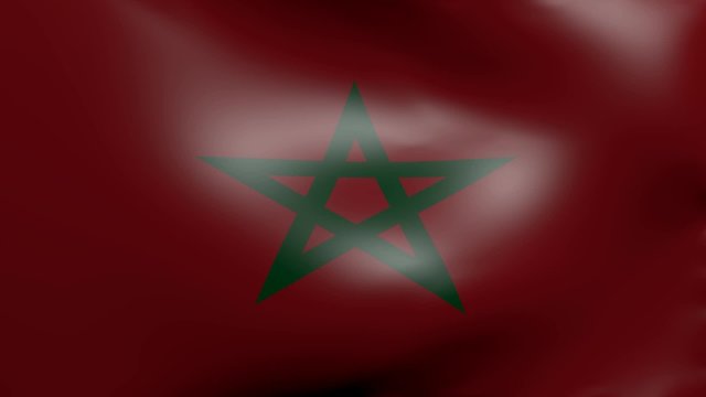 morocco strong wind flag