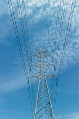 electricity high voltage tower