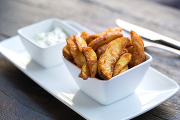 Wedges Pommes Frites Fries