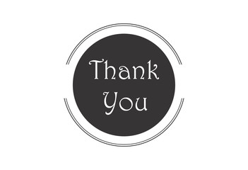 Thank You vector logo illustration