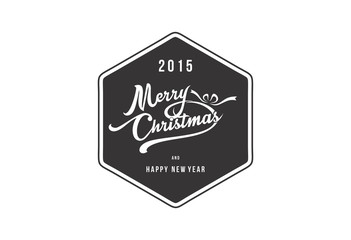 Merry Christmas logo vector design illustration