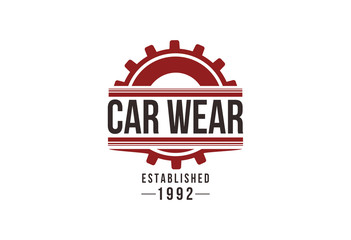 Car wear work shop logo vector illustration - 88974658