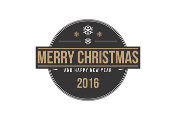 Merry Christmas vector brand logo design illustration