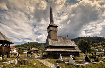 Fototapeta na wymiar The wooden church in Maramures