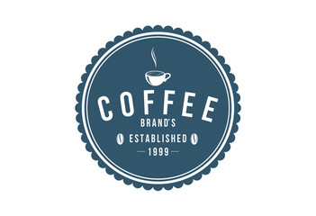 Coffee brand vector illustration