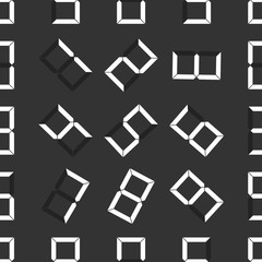 seamless pattern with digital number