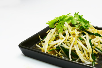 fried sprout and tofu