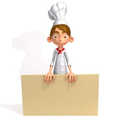 Chef 3d illustration 