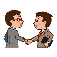 握手を交わすビジネスマン