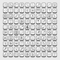 doodle communication icons