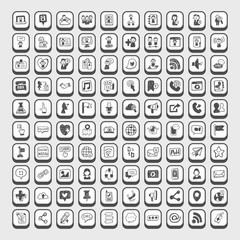 doodle Social media icons