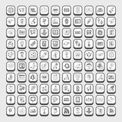 doodle communication icons