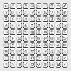 doodle media icons
