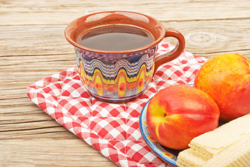 Ethnic cup of coffee