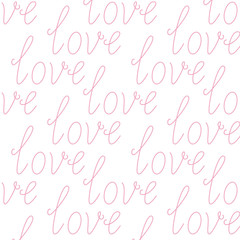 Background with love lettering