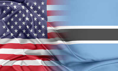 Fototapeta premium USA and Botswana