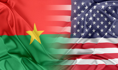 Fototapeta premium USA and Burkina Faso