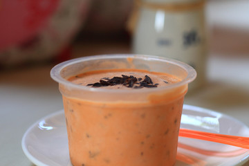 homemade thai tea ice cream