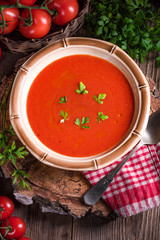 Rustic tomato soup