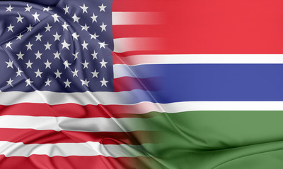 Fototapeta na wymiar USA and Gambia