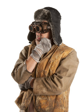 Steampunk Man Wearing Glasses